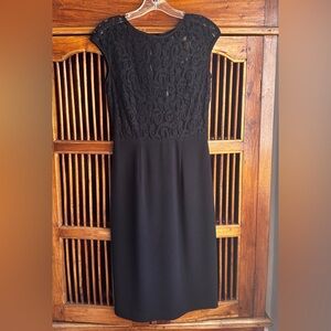 PRICE REDUCED 20% : Elegant Black Lace Dress